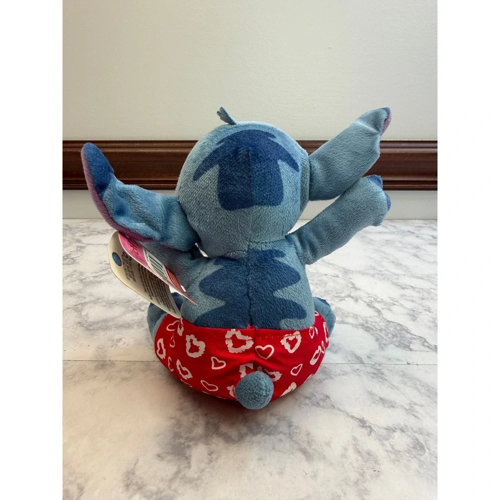 Disney Lilo and Stitch Plush Heart Swim Trunks Blue Just Play 2534KM01 7 Inch